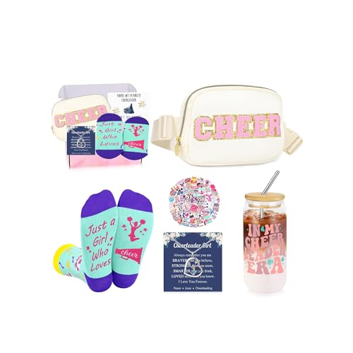 SiplyHaven Cheerleader Gifts Set - Cheer Stuff for Girls