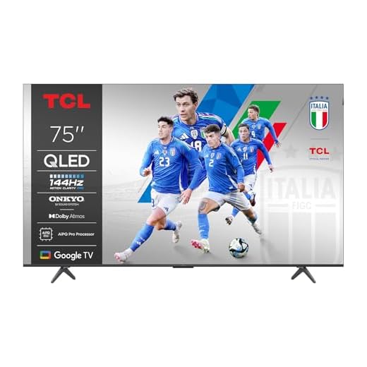 TCL 75P8K 75 Zoll QLED 4K HDR UHD Fernseher, Smart Google TV (Dolby Vision & Atmos, 144Hz Motion Clarity Pro, FreeSync, Onkyo 2.1 Sound, Sprachsteuerung, Kompatibel mit Google Assistant, Google Cast)