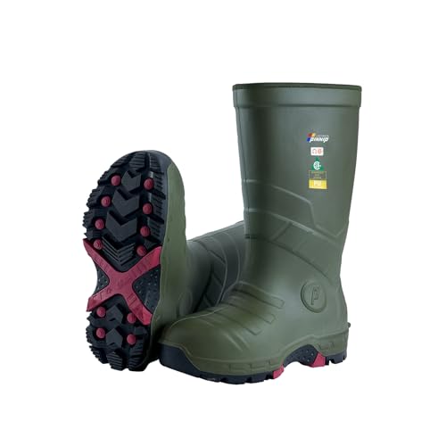 Image of Mens Heavy Duty PU Rubber Work Boots With Composite Toe Insulated Mining Boots ASTM F2413-18 Acid & Oil Resistant