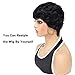 NICE HOPE Short Human Hair Wigs for Black Women Natural Wave 100% Brazilian Machine Made None Lace Pixie Cut Color 1B Little Brown