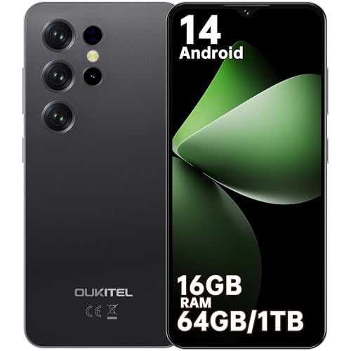 OUKITEL C2 Handy Ohne Vertrag - Android 14 Smartphone Ohne Vertrag 16GB RAM+64GB ROM/1TB Erweiterbar, 6.52\" HD+ Handy Günstig 5000mAh Akku, 13MP+5MP Kamera, Dual SIM/GPS/OTG/3.5mm Jack,Schwarz OUKITEL C2 Handy Ohne Vertrag - Android 14 Smartphone Ohne Vertrag 16GB RAM+64GB ROM/1TB Erweiterbar, 6.52\" HD+ Handy Günstig 5000mAh Akku, 13MP+5MP Kamera, Dual SIM/GPS/OTG/3.5mm Jack,Schwarz
