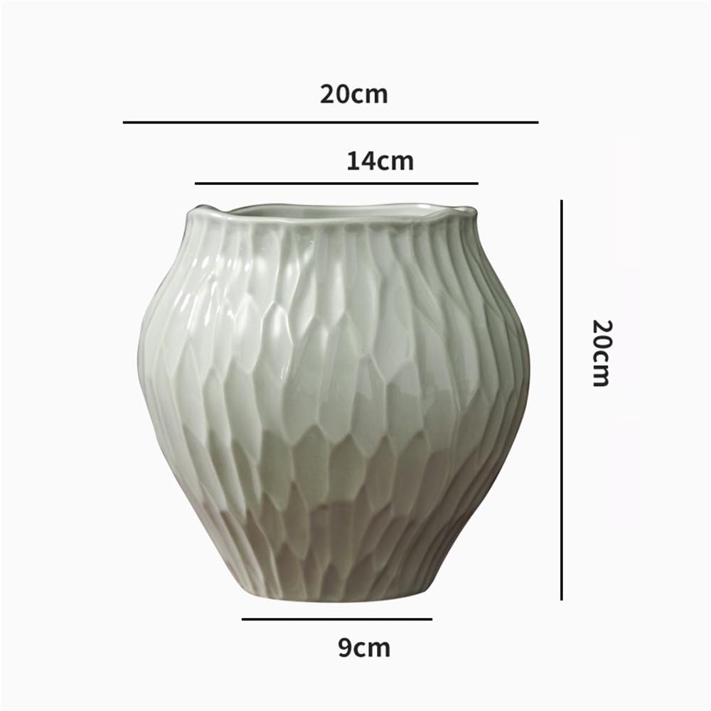 Doniczki Kreatywny Alien Light Luksusowy Pulpit Doniczka na sukulenty Mała 20cm Ceramiczna Dekoracyjna Doniczka Ceramiczna Doniczka Doniczki (Biała)