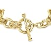 Ross-Simons Italian 14kt Yellow Gold-Plated Oval-Link Toggle Bracelet. 7 inches #2