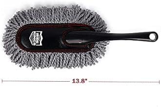 RIDE KINGS Car Duster, Extendable Soft Microfiber Multipurpose Duster, Premium Chenille Car Wash and Dust Mitt, Lint Free Cleaning Towels, Perfect Duster for Exterior Interior…