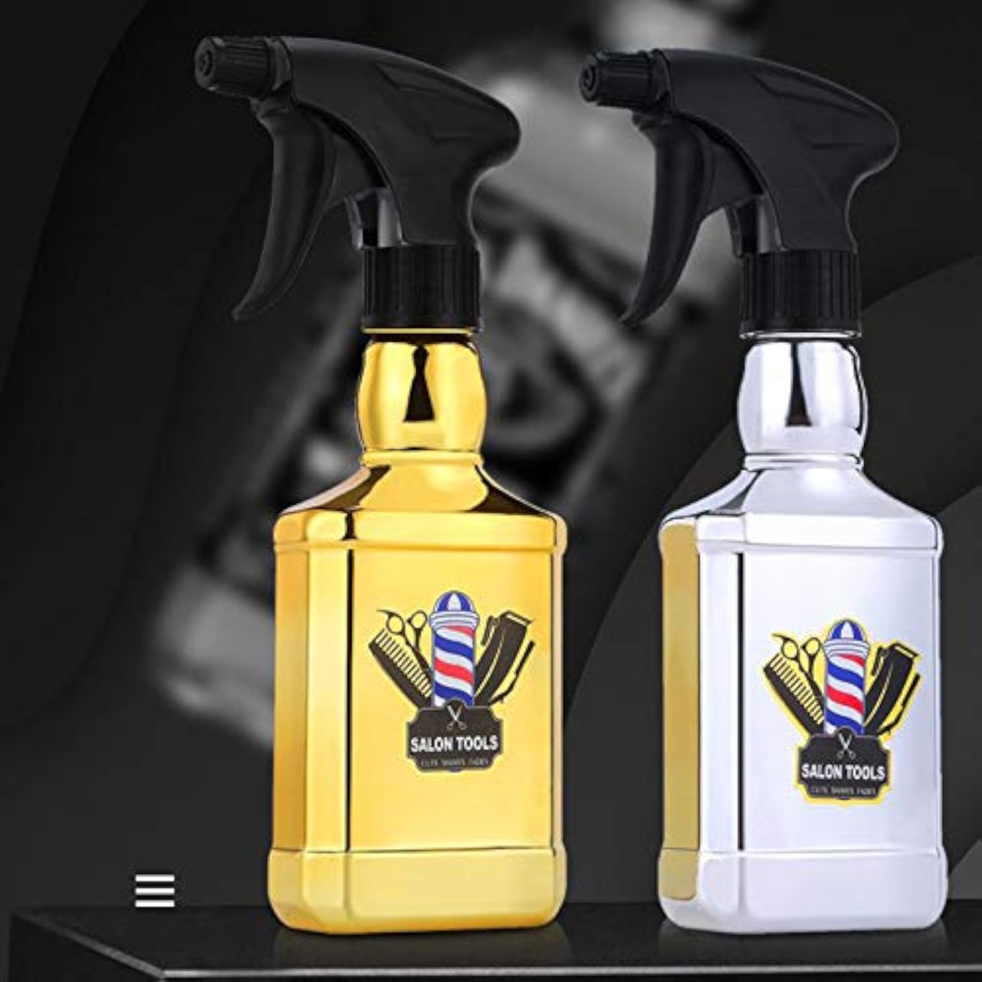 300ml Hair Salon Water Spray Bottle, Golden