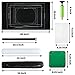 Portable Puzzle Mat Roll Up - with 9 Glue Sheets, Sorting Trays, Hand Pump, Inflatable Tube, and Storage Bag - Perfect for Kids and Adults (Black, 1500pcs)