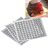 Hapivida 3D-Scan-Marker, Hochreflektierende 3D-Scan-Marker für 3D-Scanner, 3 Blatt 6,0 mm, PET-Material, für Automobil, Luft- und Raumfahrt, Mechanik