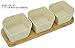 Surpahs Bamboo Fiber Snacks Serving Bowl Set w/Bamboo Tray