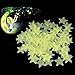 FHJZXDGHNXFGH 100PCS 3CM Adesivo murale Stella Luminosa Luminoso Fluorescente 3D Camera da Letto per Bambini Soffitto casa Adesivi murali Stella Posto Scuro