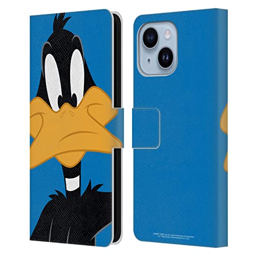 Étui Looney Tunes Daffy Duck en cuir pour iPhone 14 Plus Head Case Designs