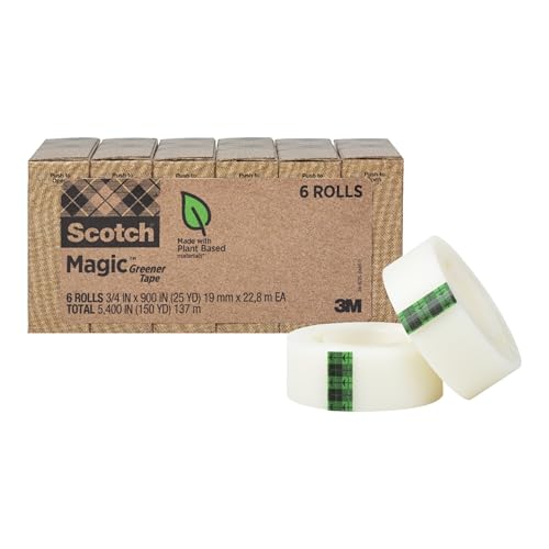 Scotch Magic Greener Tape, 0.75 in .x 900 in., 6 Rolls - image 1