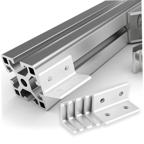 Connecteurs angle pour profilé aluminium par 10 équerres de fixation - 7
