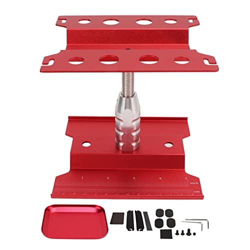 Support de travail RC en alliage d'aluminium robuste et réglable rouge