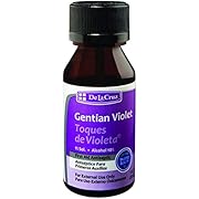 De La Cruz 1% Gentian Violet First Aid Antiseptic Liquid, Made in USA 1 FL. OZ.