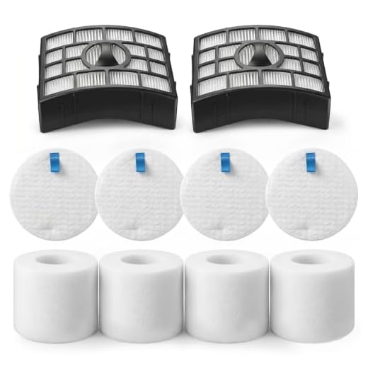 Vacuum Filters Replacement for Shark Rotator Powered Lift-Away AZ1002, NV650 NV651 NV652 NV750 NV751 NV752 NV753 AX950 AX951 AX952 ZU632, 2 Post Filters + 4 Foam & Felt Filters, Part # XHF650&XFF650