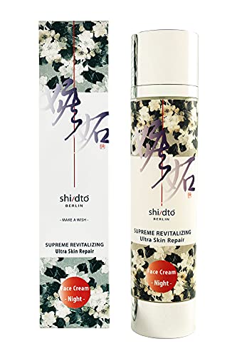 Crema de noche shidto para combatir la flacidez y las arrugas con hidratación profunda