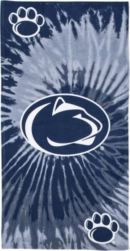 Image of Northwest NCAA Penn State Nittany Lions Unisex-Adult Beach Towel, 30 inch x 60 inch, Psychedelic (Pack of 6)
