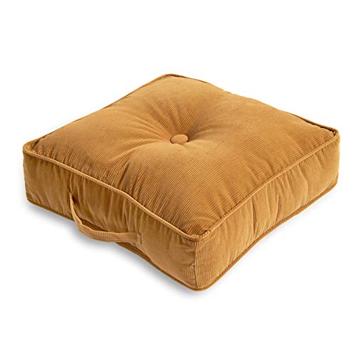 Image of South Pine Porch Oakford 21-inch Square Floor Pillow, 21" x 21", Buff