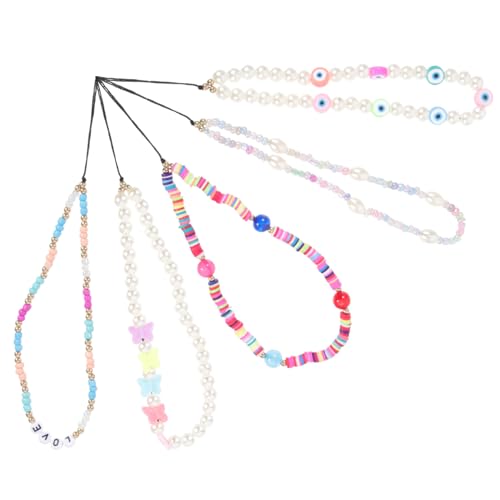 Bracelets de téléphone en perles polymère Angoily - Coffret de 20 lanières poignet à offrir