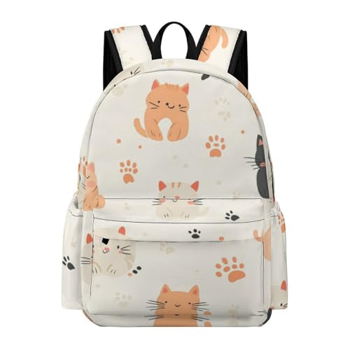 Sac à dos enfants motif chats mignons sac à bandoulière écolier