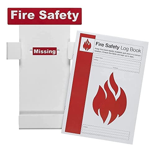 Safety First Aid Group Group Fire Safety Log Book Station with FREE Fire Safety Log Book, A4