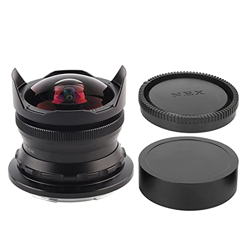 Obiettivo per fotocamera mirrorless Fisheye da 7,5 mm F2,8, obiettivo focale fisso standard, supporto Z per ottimizzazione dell'aggiornamento dell'aggiornamento, supporto per (Nero)