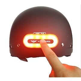 VERSATTA LED Helmet Light, Motorcycle Helmet Light, Bike Bicycle Rear Red Safety Light for Night Riding, Warning Tail Rechargeable Light with Type-C Cable