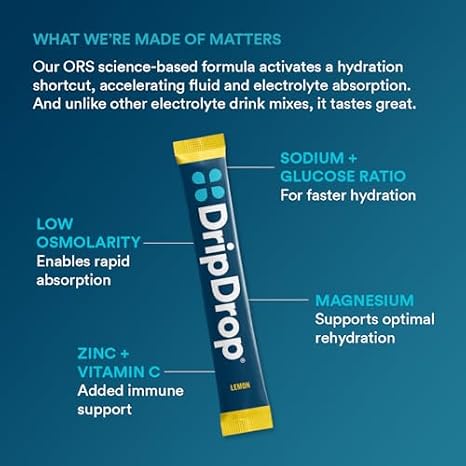 DripDrop Hydration Bold Variety Value Bundle Electrolyte Packets, 128 Count