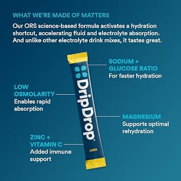 DripDrop Hydration Bold Variety Value Bundle Electrolyte Packets, 128 Count