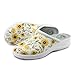 JOMIX Ciabatte Donna Sanitari Pantofole Zeppa Anatomiche da Casa Zoccoli Ergonomiche Ortopediche Sabot Comodi Casa Antiscivolo Silenziosa Plantare Morbido, ITD2210, Girasole, 40 EU