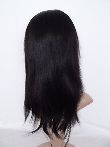 Good Quanlity 18" Human Wig For Black Woman Long Front Lace Wig Peruvian