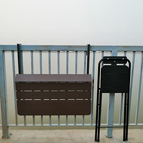 Table multifonctionnelle latérale rabattable aux finitions soignées pour extérieur - 7