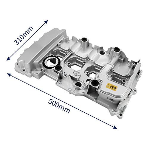 Image of Upgraded Aluminum Valve Cover with Gaskets Compatible with Merce-des-Benz C200 C250 E250 SLK200 SLK250, OE# A2710101730 2710101730
