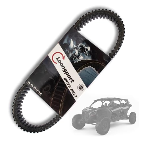 Image of LOONGPART Heavy Duty High Performance CVT Drive Belt 422280652 Compatible with Can-Am Maverick X3 Turbo /X /XDS /XRS /XMR /MAX All Models 2017-2022 422280280 422280651 422280654 417300391 417300383