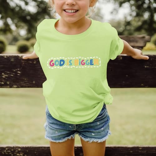 Image of Sulayesh Girls Cute Christian Shirts Jesus God Faith Bible Verse Tshirt for Kids Religious Inspirational Graphic Tees Tops
