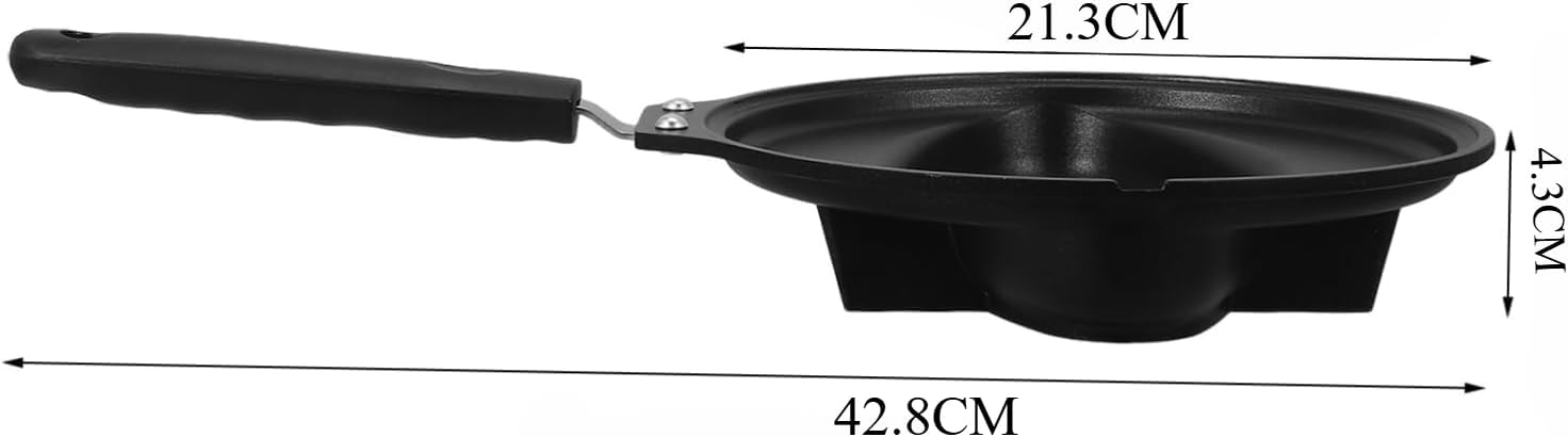 Tufduzo オムライス鍋 テフロン加工卵焼きフライパン 鉄製家庭用調理鍋 オムレツプレート 家庭、ビジネス、ギフトに最適