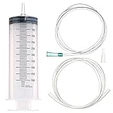 シリンジ 500ml 注射器 スポイト 大 + 2個 1メートルのカテーテル, プラスチック 多機能注射器 車の修理 実験 計量 液体の分配 シリンジ