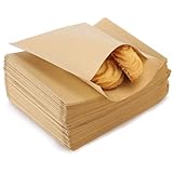 LoveBB 200 Pcs Kraft Paper Treat Bags Brown Flat Favor Bag for Cookie Popcorn Snacks Party Small Gift Bag (4 x5 Inch)