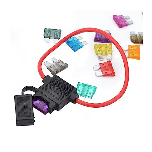 Portafusibles estanco mediano para coche de 40A con tapa impermeable kit de 10 piezas