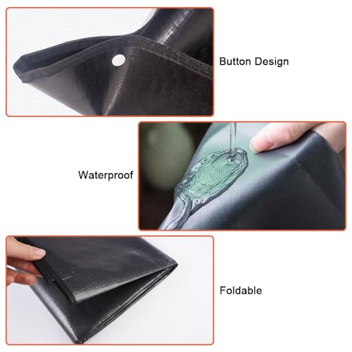 Wasserdichte Haustier-Laufgittermatte 120 x 100cm, Wiederverwendbare Matte für Meerschweinchen Käfig für Frettchen, Andere Kleintiere, Schwarz Faltbare Pflanzmatte für Haustiergehege und Gartenarbeit