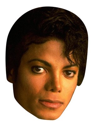 FoxyPrinting Michael Jackson New Celebrity Cardboard Party Face Mask Fancy Dress