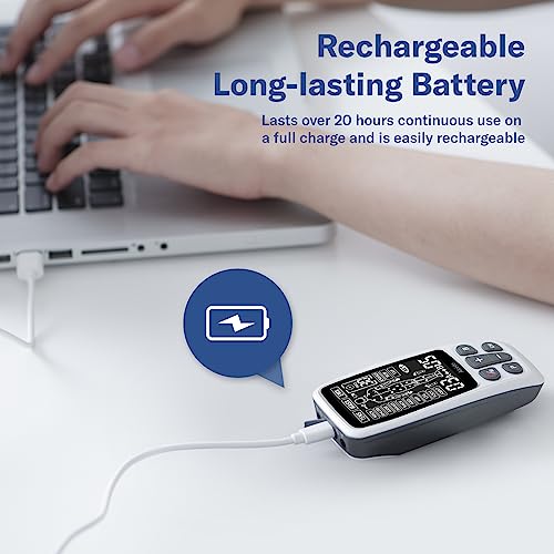 Alcedo Tens Unit + Ems Combination Machine Muscle Stimulator For Pain Relief, Electric Rechargeable Pulse Massager With 41 Modes For Back/Neck Pain Therapy, Hsa Fsa Eligible #TOP4