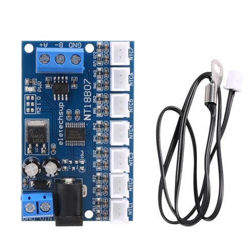 Okeeyseda MedicióN del Sensor de Temperatura RS485 de 7 Canales MODBUS RTU Registrador Sin Papel PLC NT18B07