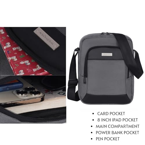 Image of WildHorn Sling Crossbody Bag for Men, Stylish Chest Shoulder Bag for Men Women, Adjustable Strap for Daily Commuting Travel Outdoor Activities