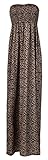 Damen Viskose-Jersey Stretch Gummizug boobtube Sommer-Maxi