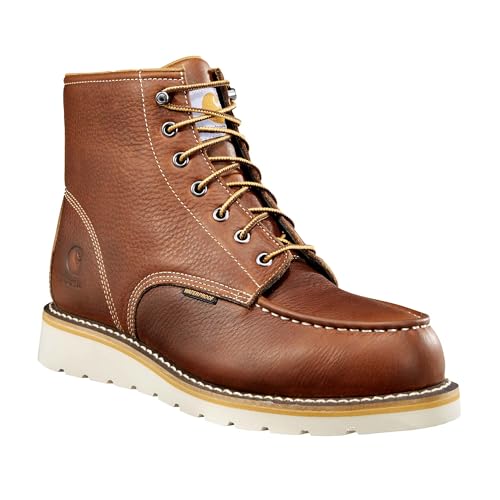 Image of Carhartt Men's Waterproof 6 inch Moc Steel Toe Wedge Work Boot