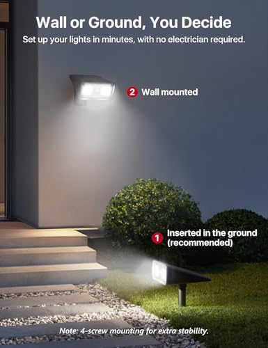 Solar Outdoor Spotlight - Motion-Sensor