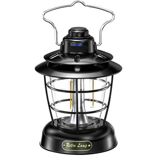 Lampe de camping vintage USB pour éclairer vos soirées - Lanterne portable et originale chic