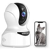 【最性能改良】COOAU ネットワークカメラ 400万画素 監視防犯IPカメラ ベビーモニター ペットカメラ WiFi強化 スマホ遠隔操作 双方向音声 自動追跡 顔認識 音声検知 動体検知 録画可能 ベビー/ペット/お年寄り見守り 日本語アプリ 技適認証済み ホワイト