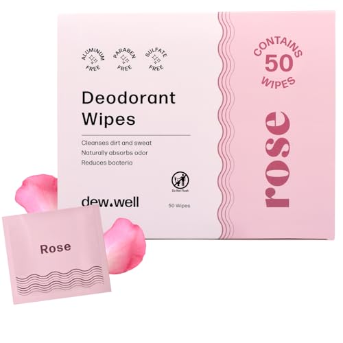 Dew Well Deodorant Wipes - Individually Wrapped Armpit Wipes - Al...